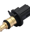 Direct Bolt On Engine Coolant Temperature Temp Sensor For Chrysler 200 Sebring And Pacifica Years 2007 To 2021 Replaces Oe 5033313Aa showing black and brass components.