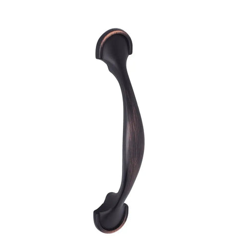 Oil Rubbed Bronze Rounded Foot Cabinet Pulls 4.63 Inches Long With 3 Inch Center, modern sleek design.