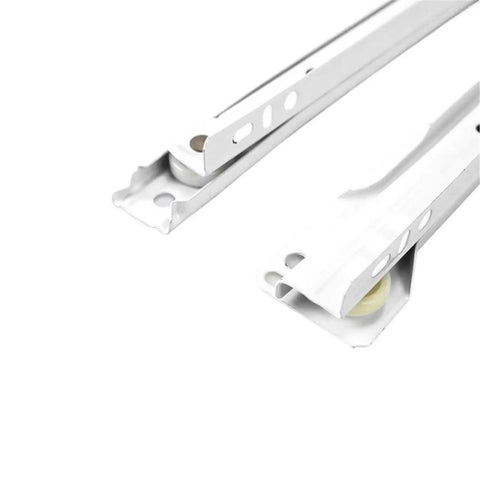 Pro Grade Kitchen Cabinet Drawer Slides With Nylon Wheel Runners 250mm To 600mm Powder Coated Roller Rails For Smooth Quiet Glide