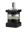 Compact Planetary Gear Reducer 1:10 Ratio PLF120 in black, suitable for 110 or 130 servo motors, built for heavy-duty automation.