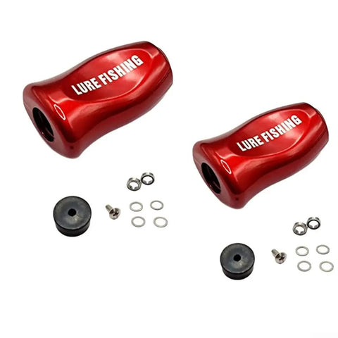 Upgrade Your Baitcasting Reel With These Sleek ABS Fishing Knob Handles For Ultra Lightweight Casting And Smooth Retrieval On Carbon Fiber Rocker Handles In Silver Finish.