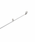 Close-up of the 6-foot graphite rod tip of Prime Spincast Reel and Rod Combo 6 Foot 1 Piece Rod with 24 Ton Graphite Blank Medium Power
