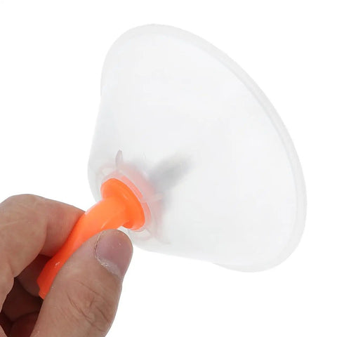 Transparent Windproof Spray Nozzles With Drift Guard For Agricultural Electric Sprayers with orange handle