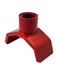 Beefy Bottle Jack Adapter Lifting Saddle For 2 To 4 Inch Axle Tubes, heavy duty red steel axle stand compatible with hydraulic jacks