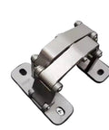 Heavy Duty Hidden Door Hinge Featuring Rock Solid 304 Stainless Steel Dry Mount Design for top shelf concealed door setups.