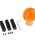 Cool Stylish Yellow Resin Manual Gear Shift Knob With Metal Mount Kit For Universal Fit Auto Upgrade Custom Shifter Handle No Buttons Needed Easy Install, orange resin knob with mount kit
