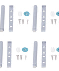 20Pcs Cabinet Door Rebound Devices for Wardrobe, Drawers, and Sliding Doors, ABS material, with screws and plugs
