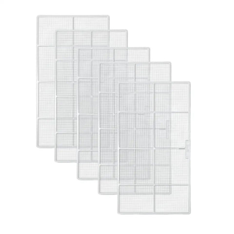 Top Shelf Air Conditioner AC Filter Replacement 5 Pack Heavy Duty Mesh Screens That Trap Dust And Pollen Fast Keep Your Living Climate Cool Fresh Everyday