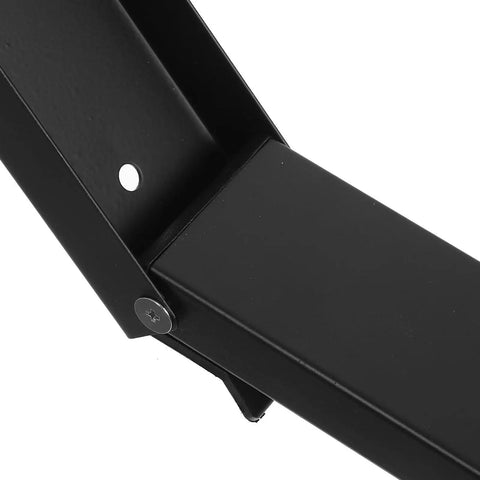 Close-up of Heavy Duty Stainless Steel Kickdown Door Stop For Indoor And Outdoor Use Portable Floor Door Stopper hinge detail.