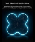 Top view of 4K 60FPS FPV Drone System with high strength propeller guard and glowing edges