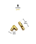 Twelve Pack Mini Heavy Duty Cabinet Door Hinges With Screws Golden Finish 5x19mm Durable Mounting Hardware For Kitchen Cabinets Pantry Doors And DIY Projects, 5x19mm gold hinges