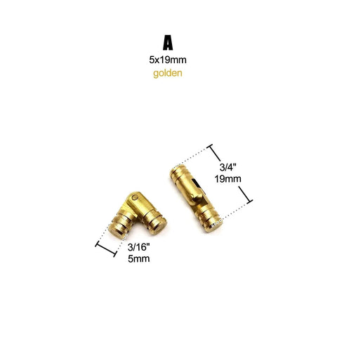 Twelve Pack Mini Heavy Duty Cabinet Door Hinges With Screws Golden Finish 5x19mm Durable Mounting Hardware For Kitchen Cabinets Pantry Doors And DIY Projects, 5x19mm gold hinges