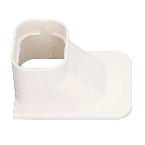 Slick Pvc Air Conditioner Line Cover Hide Ugly Refrigerant Pipes Mini Split Ac Tubing Sleeve in white durable PVC material.