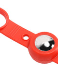 KIMISS 8 Pcs Magnetic Stud Finder, 27 Lbs Magnetic Force with a red plastic holder and shiny magnetic face.