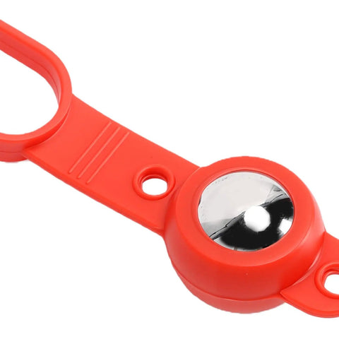 FTVOGUE Magnetic Stud Finder 27 Lbs, Wall Metal Detector for Nails Screws with red plastic handle and metallic ball.