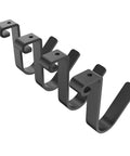 4 Pack Add On Storage Rail Hook Accessory For Ceiling Rack And Wall Shelving Systems 100 Lbs Tested, heavy-duty steel hooks.