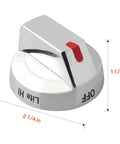Stainless Steel Gas Stove Knob Replacement With Reinforced Ring For Heavy Duty Performance And Easy Install Premium Quality