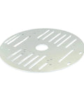Aluminum Alloy 4WD Robot Car Chassis Base Plate 10.04 By 5.91 Inch Round Platform with slots for DIY Robotics Projects