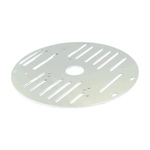 Aluminum Alloy 4WD Robot Car Chassis Base Plate 10.04 By 5.91 Inch Round Platform with slots for DIY Robotics Projects