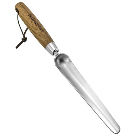 Grab And Go Narrow Garden Trowel For Transplanting And Weeding Stainless Steel Widger With Wood Handle Long Slim Blade