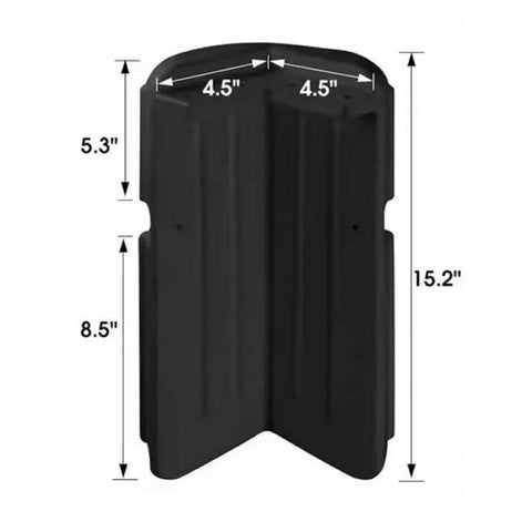 Inflatable Dock Guard For Boats Heavy Duty Wear Resistant Corner Protector Marine Grade PVC Protection Pad 15.2 x 4.5 x 4.5 Inches