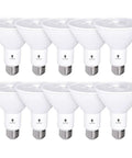 10 Pack PAR30 Outdoor LED Flood Light Bulbs 12W 100W Equivalent, 900 Lumens, Dimmable, Waterproof, E26 Base, 3000K Warm White