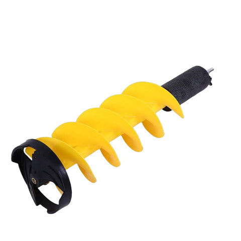 8 Inch Ice Auger Drill Bit With Carbide Cutter 28 Inch Nylon Spiral Post Hole Digger Attachment For Standard Electric Drill