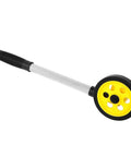 Generic Measuring Wheel with Telescopic Aluminum Handle 4.2in Distance Measuring Wheel 0 to .9m in yellow and black design.