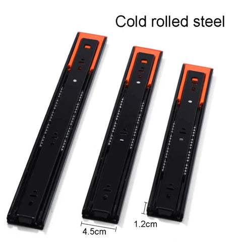 Heavy Duty Ball Bearing Drawer Slides With Soft Close Telescoping Drawer Runners Full Extension 3 Section Side Mount Rails
