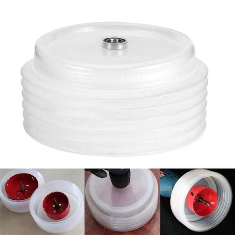 125mm Hole Saw Dust Bowl Rubber Dust Cover Collector For Drilling And Ceiling Cuts Flexible Pro Grade Mess Free Sawdust Shield