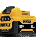 12V Max 5.0Ah Lithium Ion Battery With Fuel Gauge LED, Extended Runtime For All 12V Max Tools And Chargers, Lightweight Yet Tough Power Pack