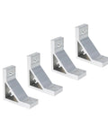 4 Pack 3030 Inside Corner Brackets Gusset Triangle for Aluminum Extrusion Profiles with 6.5mm Slot, easy install connectors