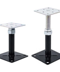Ace Your Saggy Floor Fix With Adjustable Leveling Jacks 2 Pack, galvanized steel jacks, height adjustable 5 to 8 inches.