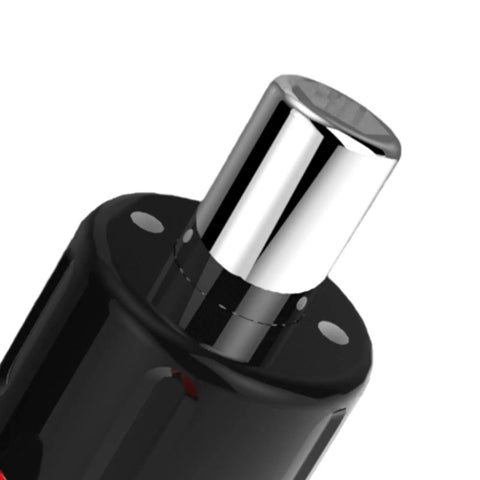 Close-up of the chrome top of a Preset Torque Screwdriver With T Handle And Ratchet Mechanism 3Nm Precision Click Tool.