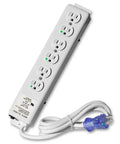 Hospital Grade 6 Outlet Power Strip With 6 Foot Cord Medical Use Green Dot Approved UL 1363A Compliant Tamper Resistant