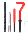 17 Piece Heavy Duty Stainless Steel Thread Repair Kit With Twisted Drill, Tap Wrench And Threaded Inserts For M10x1 Threads components