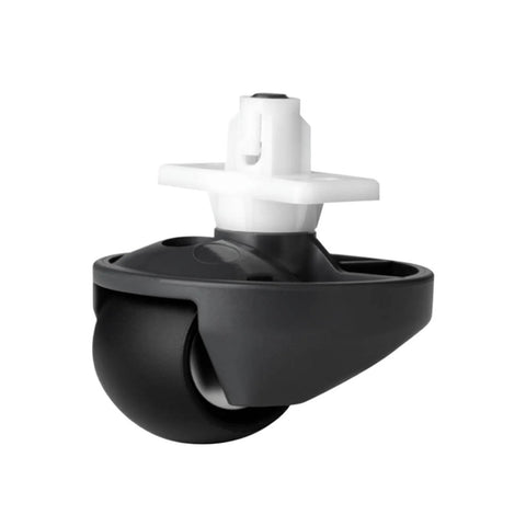 Omni-directional front caster wheel for Roborock Q7 Max/S5 Max, white mounting stem with black wheel