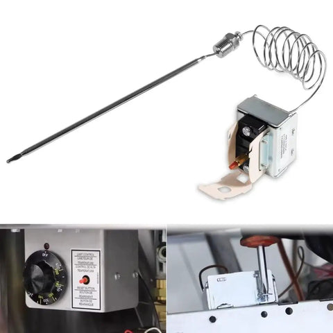 High Limit Thermostat Switch For Pitco Fryers 1/4 Inch Thread MPT 450F/230C Safety Rating Built Tough For VF35 MGII SG14 18S 18 E500D Models