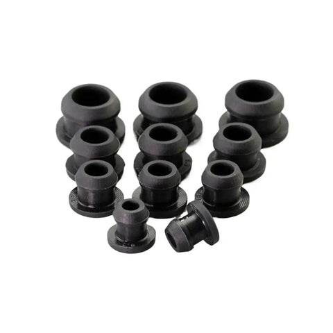 Black Silicone Rubber Washers Kit For Home Repairs, Durable Snap-On Hole Plugs And Gasket Seals That Fit Cracks Perfectly To Stop Leaks Fast, assorted sizes
