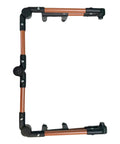 Universal Folding Wagon Handle Replacement Bar For Wagons And Carts No Tool Needed Easy Install Detachable Foldable Adjustable Length Push Pull Handle Fits Most Brands Brown, brown metal