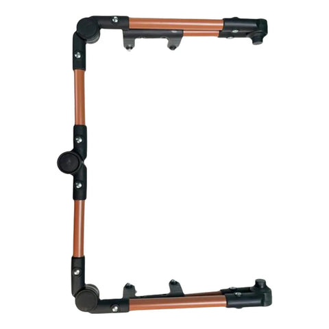 Universal Folding Wagon Handle Replacement Bar For Wagons And Carts No Tool Needed Easy Install Detachable Foldable Adjustable Length Push Pull Handle Fits Most Brands Brown, brown metal