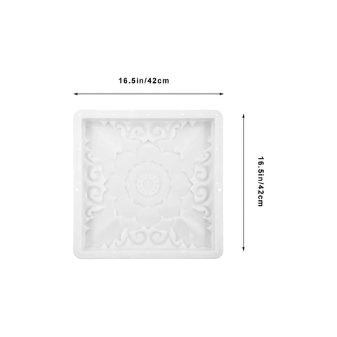 Heavy Duty Reusable Concrete Molds For Walkways And Patios Large Plastic Square Paver Molds For DIY Cement Stamps 15.7 x 15.7 x 1.4 inches
