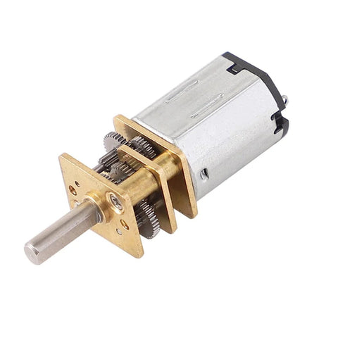 GA12-N20 gear reducer motor with brass gear train and metal shaft
