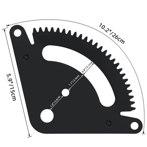 25 Tooth Steering Sector Gear Kit For Lawn And Garden Tractors L105 L108 L110 L111 L118 L120 L130 G110 With Pinion Gear Direct Replacement High Toughness Steel