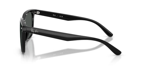RB4466D Shield Sunglasses side view black frame dark grey lens