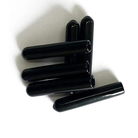 Black Screw Thread Protectors Pack Of 25 For One Quarter Inch Threads, Easy Slip On 0.23 Inch Inside Diameter, 1.57 Inch Length, stack view