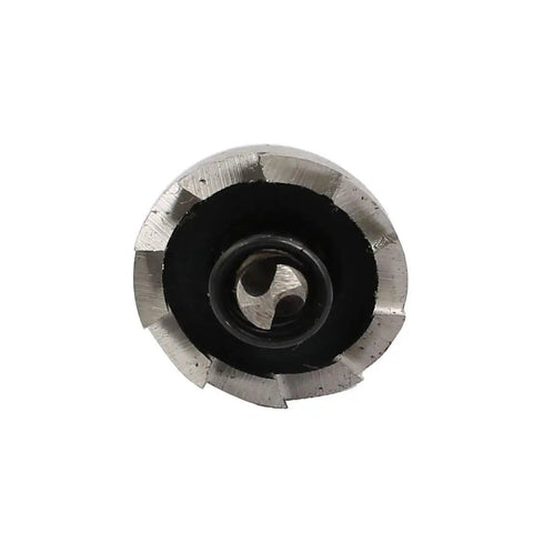 Heavy Duty HSS Spring Loaded Twist Drill Bit And Hole Saw Set 19mm Hole Saw teeth front view