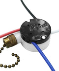 Two-Wire Ceiling Fan Light Switch With Pull Chain Easy Install For Ceiling Fans Lamps And Wall Lights On Off Control Bronze Finish