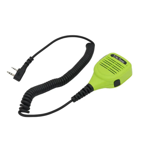 Light green 2 Pin K Plug Handheld Speaker Microphone for UV Series Two Way Radios Walkie Talkie Compatible With UV5R BF888S UV82 UV82L UV6R