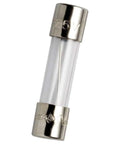 Single GMA 2A 2 Amp Glass Fast Acting Cartridge Fuse 250V UL Listed with clear glass tube shown vertically.